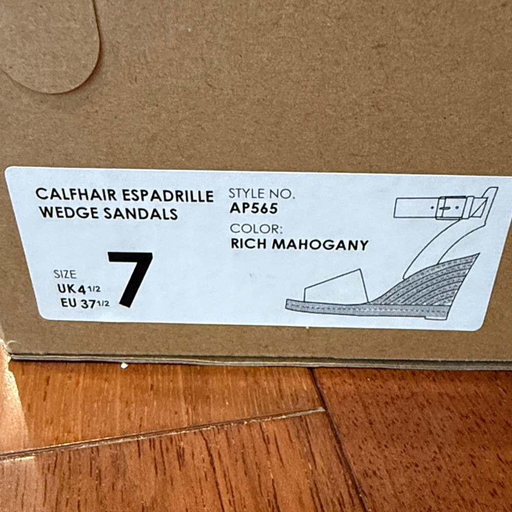 J. Crew Leopard Espadrille Ankle-Strap Wedges in Tan & Black - Picture 2 of 3